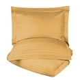 thumbnail image 1 of 400-Thread Count 100% Egyptian Cotton Elegant Stripes Duvet Cover Set Gold / Twin, 1 of 5