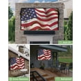 thumbnail image 6 of Outdoor Tv Cover 50 To 55 Inch, Independence Day American Flag Mottled Stars Stripes Flag Waterproof And Weatherproof Tv Covers Tv Display Protectors For Outside Flat Screen Tv 40x25x4.5In, 6 of 6