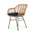 thumbnail image 4 of WestinTrends 3-Piece Outdoor Patio Conversation Seating Set, Navy Blue, 4 of 11
