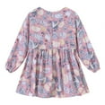 thumbnail image 6 of Esaierr Kids Toddler Girls Long Sleeve Dresses Baby Summer Floral Dresses Princess Dress Mid Length Comfortable Cute Princess Dress for 1-7 Years, 6 of 8