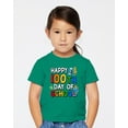 thumbnail image 2 of Wild Bobby Happy 100th Day of School Cute Pencil Marker, 100 Days of School 2024 2025 Design for Kids Youth Boys Girls School Toddler Crew Graphic T-Shirt, 2 of 6