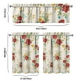 thumbnail image 6 of Kitchen Curtains and Valance Set 36 Inch Tier Pioneer Colorful Floral 3 Pieces Set Dining Room Small Curtain Drapes Cafe Curtains Valance for Home Decor Rod Pocket, 6 of 6