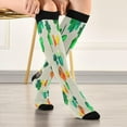 thumbnail image 5 of Coolnut 2 Pack St.Patrick's Day Clover Compression Socks for Women Men, Knee High Stockings for Athletic Sports,Running,Travel, 5 of 7