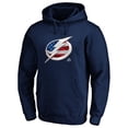 thumbnail image 2 of Men's Navy Tampa Bay Lightning Banner Wave Logo Pullover Hoodie, 2 of 3