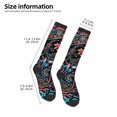 thumbnail image 2 of Naloa Paisley Knee Socks, High Socks Long Stretchy Sock Women Knee High Stocking, Long Socks for Women, 2 of 6