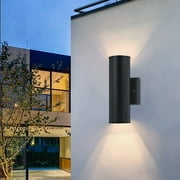 Pia Ricco Modern 12.5 Inch LED Cylinders Outdoor Wall Sconce