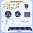 thumbnail image 3 of 130PCS Dinosaur Birthday Party Supplies, Dinosaur Themed Birthday Party Decor for Boys Girls, Including Plates, Cups, Napkins, Tableware, Tablecloth, Banners Serves 16, 3 of 4