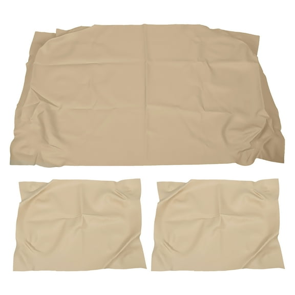 Brown Tan Leather Seat Covers for Club Car DS for Golf Cart Seats from Water, Mud, and Spills