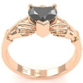 thumbnail image 5 of Claddagh Black Onyx Ring In Solid 14k Rose Gold, 5 of 6