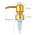 thumbnail image 6 of Fangkenuo 304 Stainless Steel Soap Dispenser Pump Replacement, 28/400 Thread Rust Proof Soap Pump Replacement for Regular Mouth Bottle Gold, 6 of 8