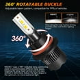 thumbnail image 6 of For Chevy Cavalier 2000-2005 LED Headlight Kit 9007 6000K White Bulb Hi/Low Beam,m8, 6 of 13