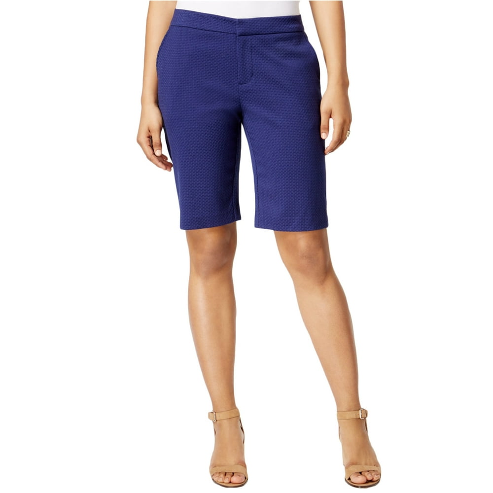 G.H. Bass - G.H. Bass & Co. Womens Jacquard Casual Bermuda Shorts, Blue ...
