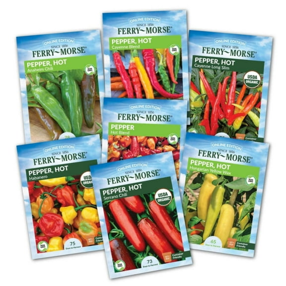 Ferry-Morse Hot Pepper Non-GMO Seed Variety Pack - 7 Pack