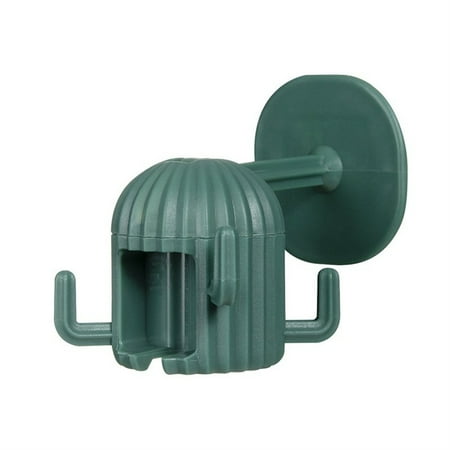 

Plastic Hanger Detachable Self-adhesive Seamless Punch-free Waterproof 360 Degree Rotating Hook Rack Holder Accessories Green