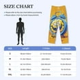 thumbnail image 2 of Cauagu Funny Alarm Clock Illustration Mens Pajama Pants Sleep & Lounge Pants,PJ Bottoms with Pockets-Small, 2 of 7