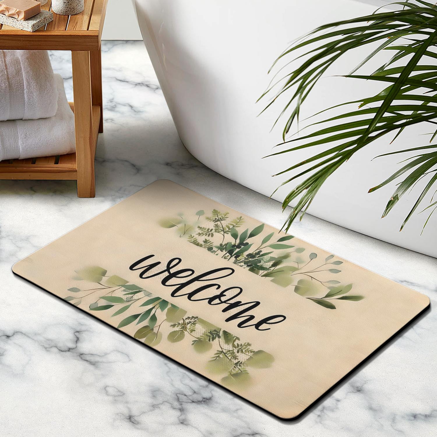 Deluxe Super Absorbent Quick-Drying Bath Mat – Non-Slip Rubber Bottom, 20x32 inch – Easy to Clean, Versatile as Bathroom Rug, Living Room Floor Mat & Kitchen Doormat