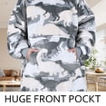 thumbnail image 3 of Catalonia Oversized Wearable Blanket Hoodie Sweatshirt, Comfortable Sherpa Lounging Pullover for Adults Men Women Teenagers Wife Girlfriend Gift, 3 of 5