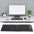 thumbnail image 3 of Ccdes Keyboard Sticker Japanese Waterproof White Letter for Notebook Desktop PC Computer,Keyboard Button Sticker,Keypad Sticker, 3 of 7