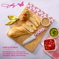 thumbnail image 2 of Dolly Parton Bamboo 11" x 14" Reversible Cutting Board with Pink Butterfly Print, 2 of 9