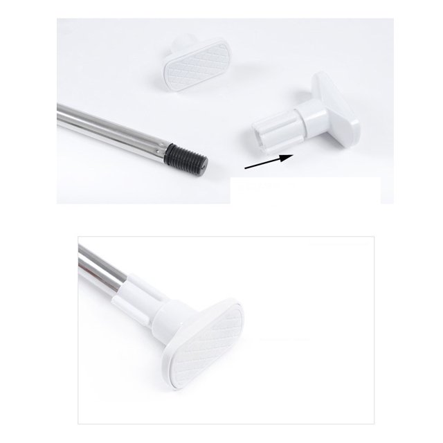 NEW Telescopic Shower Curtain Rail Extendable Heavy Duty Steel Pole Rod A