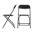 thumbnail image 6 of CONCETTA Plastic Folding Chair Set of 6, 330LB Load Capacity Lightweight for Indoor/Outdoor, Black, 6 of 7