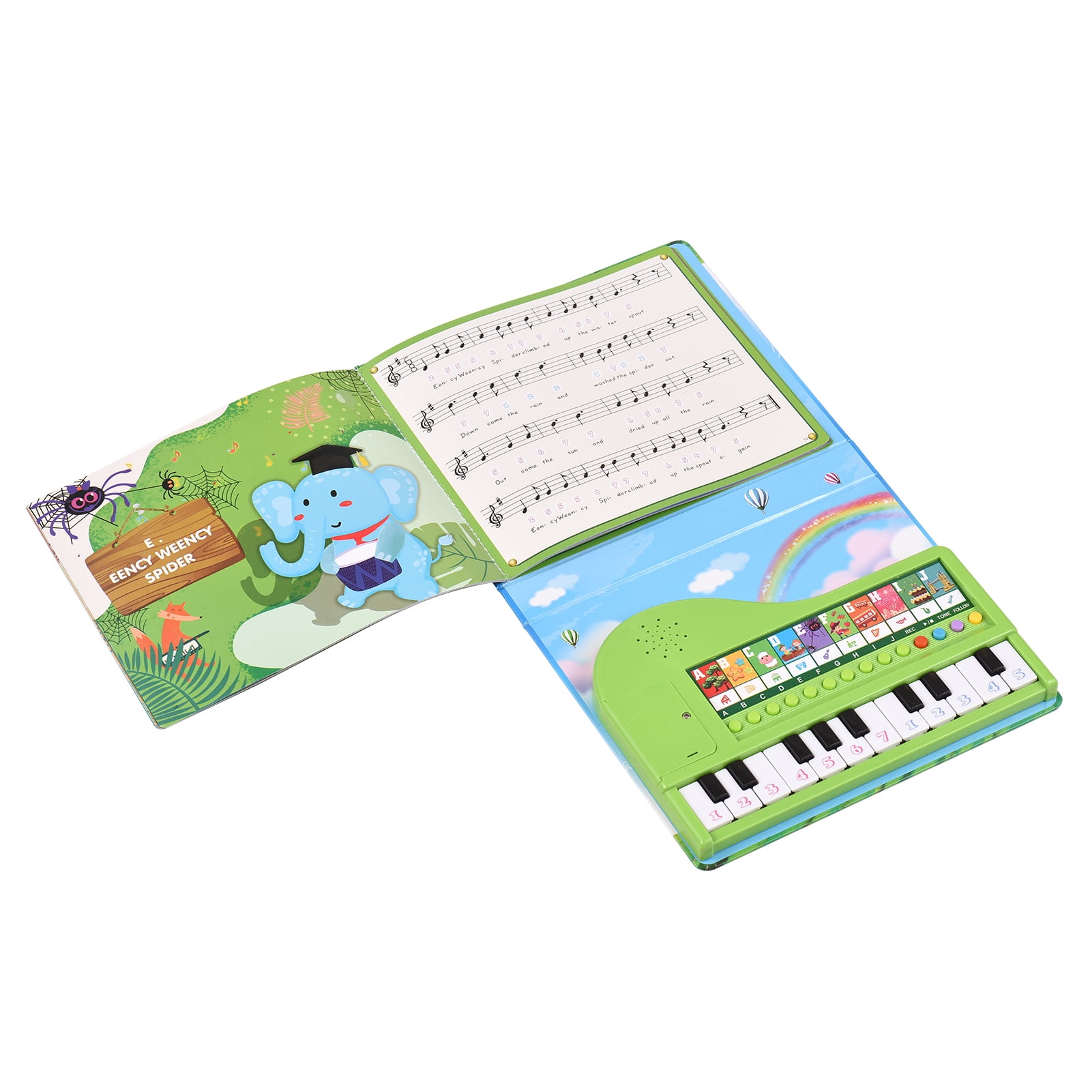 Bigfun 20key Piano Book Electronic Piano Keyboard & Music Book 2in1