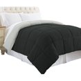 thumbnail image 1 of Benzara BM46037 Génois Grand Size Box Matelassé Réversible Couette&44; Noir & Argent, 1 of 4