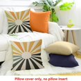 thumbnail image 4 of PRATYUS Summer Pillow Covers, Stripes Yellow Sunshine Decorations Outdoor Throw Pillows Boho Summer Rainbow Sun Pillowcase Linen Decor Cute Farmhouse Cushion Case for Home Bedroom 24x24in, 4 of 5