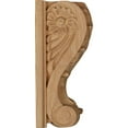 thumbnail image 3 of Ekena Millwork 5"W x 3"D x 6 1/2"H Large Acanthus Block w/ Backplate Wood Corbel, Rubberwood, 3 of 4