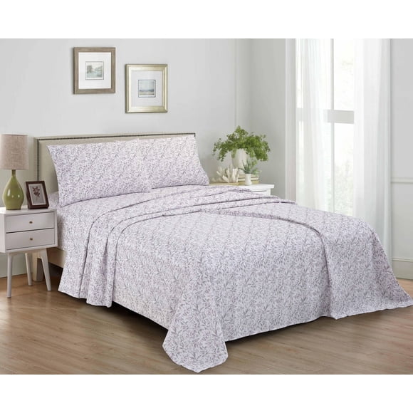 4 Piece High Quality Printed Microfibre Sheet Set