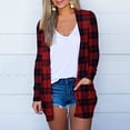 thumbnail image 2 of Cárdigan de Navidad Para Mujer, Tops Con Bolsillos A La Moda, Camiseta de Manga Larga, Abrigo Holgado Con Frente Abierto de Otoño, Blusa Estampada Odeerbi ODB195799, 2 of 6