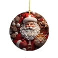 thumbnail image 2 of RKSTN Christmas Decorations Snowman Tree Ornament Round Hanging Ornament Christmas Decor, 2 of 3