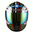 thumbnail image 3 of WOW Motorcycle Full Face Helmet Street Bike BMX MX Youth Kids HKY-B15 Monster Shark Army Green, 3 of 5