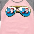 thumbnail image 3 of MTV Logo - Americana Aviators - Toddler And Youth Girls Raglan Graphic T-Shirt, 3 of 5