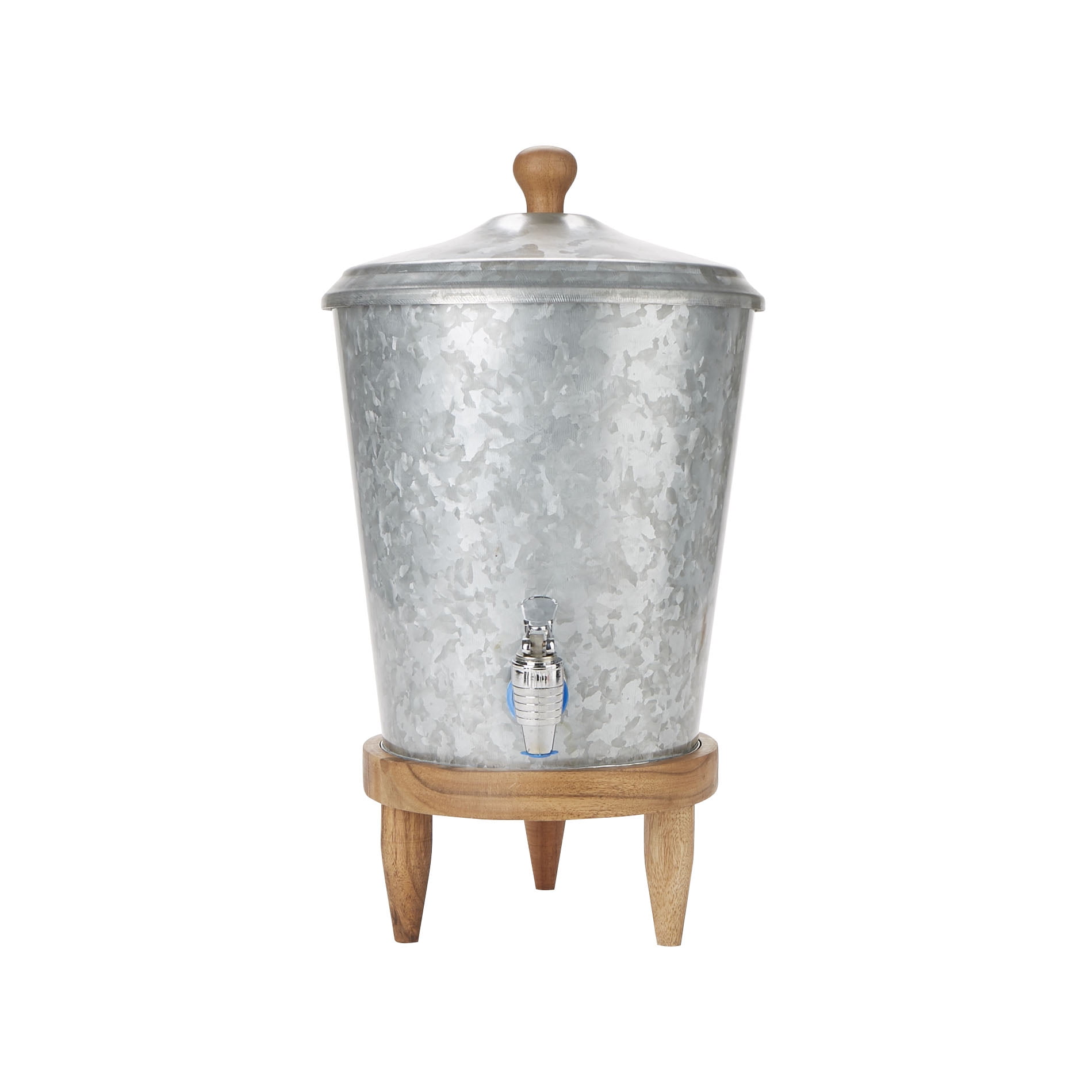 Mind Reader Double Wall Galvanized Metal Beverage Dispenser with Leak ...