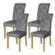 thumbnail image 1 of Fundas para sillas FORCHEER Velvet gris oscuro, juego de 4, 1 of 8