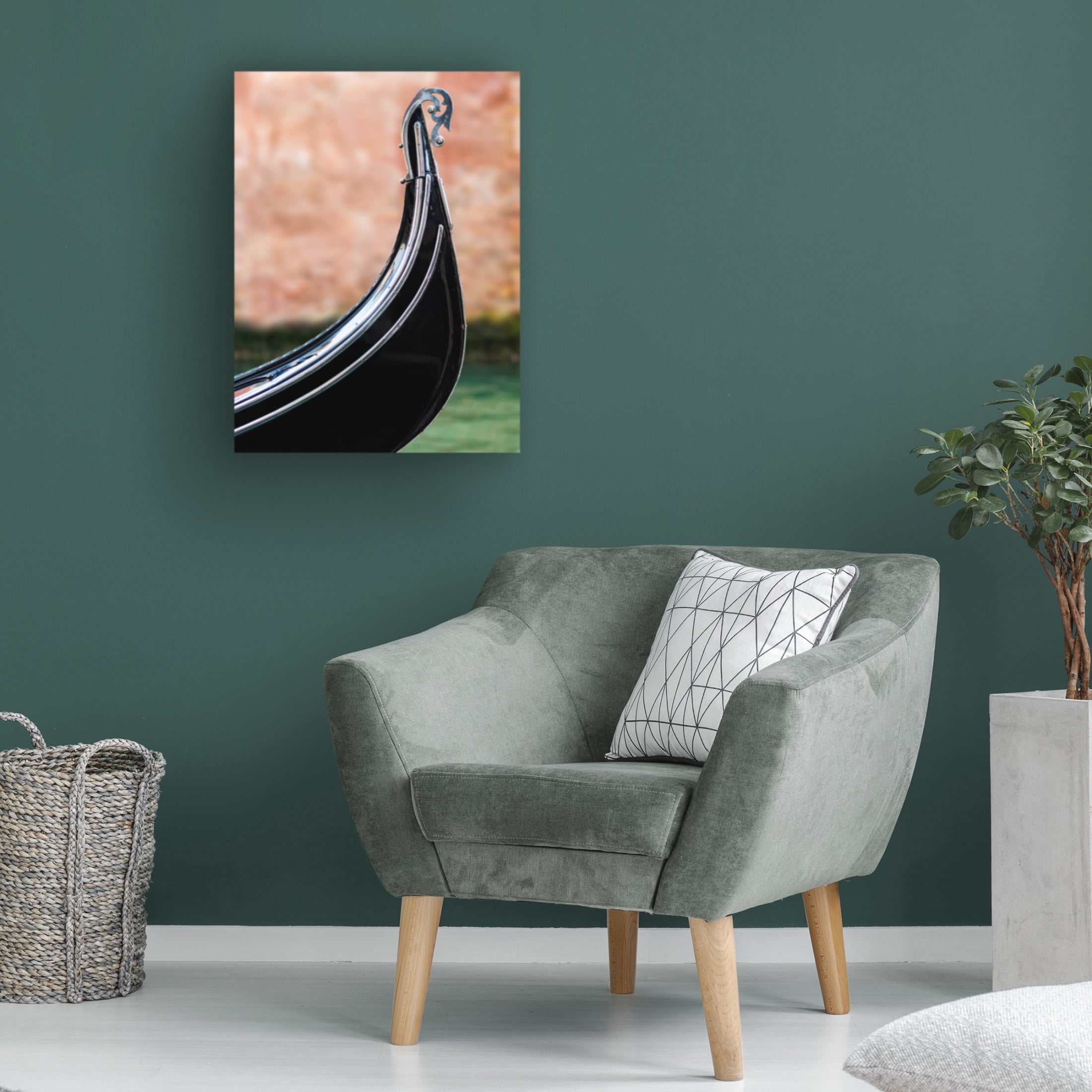 Trademark Fine Art Jaroslaw Tomczak The bow of the gondola Canvas Wall Art