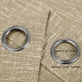 thumbnail image 5 of RISSIEN Burlap Linen Farmhouse Curtains 84 inch Length 2 Panels for Living Room Textured Thick Light Filtering Privacy Window Curtain Drapes with Grommet for Bedroom 7ft (52x84 Khaki), 5 of 8