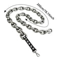 thumbnail image 5 of 3.3-6.2 Ft Dog Leash Metal Leashes Chain Rope with Pet Collar Training Walking Leads Heavy Duty Anti Bite 360 Hook for Small Dog/Cat Photo Props, 5 of 7