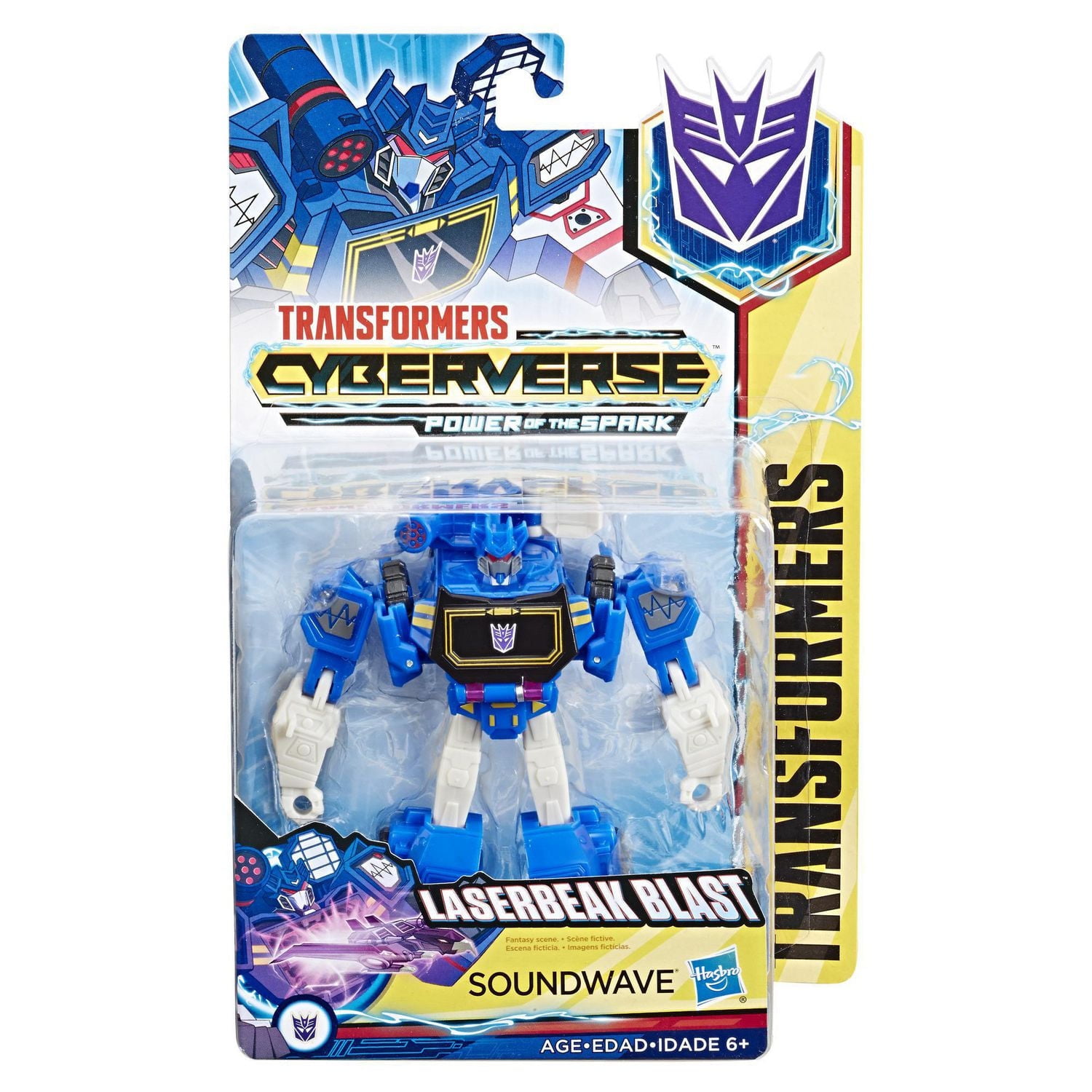 Transformers Cyberverse Action Attackers - Figurine Soundwave de classe guerrier