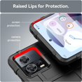 thumbnail image 6 of Case for Motorola Moto S30 Pro, Heavy Duty Shockproof Military Grade Drop Tested Field Phone Case Bumper Rugged Cover for Moto Edge 30 Fusion/S30 Pro HD Black, 6 of 7