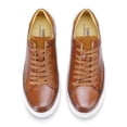 thumbnail image 4 of CMR CHAMARIPA height increasing shoes for men casual elevator shoes tan leather casual sneakers 7CM / 2.76 Inches taller, 4 of 7