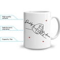 thumbnail image 4 of Hyturtle Personalized Mug Gift For Dad - Dad's Team - Fathers Day Gift From Daughter Son Wife - Birthday Christmas Gift For Men Dad Stepdad Uncle - Custom Name Coffee Cup Ceramic Mug 11oz -15oz, 4 of 5