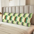 thumbnail image 6 of Lsque Turtle On Skateboard Body Pillow Case Cover,Ultra-Soft Microfiber Bed Pillow Cases 20x54 inches,Elegant Bedding,Breathable Durable Pillow Cover with Envelope Closure, 6 of 8