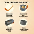thumbnail image 6 of ENERGIFY Vacuum Insulated Thermos Food Container, Stainless Steel, 24oz, Gray, 6 of 9