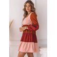 thumbnail image 2 of ABPHQTO Vestido De Mujer De Pana A Rayas Con Escote Cuadrado Y Manga Larga, 2 of 5