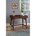 thumbnail image 2 of Alpine Furniture Flynn Wood 2 Drawer Desk in Walnut, 2 of 10