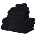 thumbnail image 5 of GLAMBURG 700 GSM Premium 8-Piece Towel Set - Contains 2 Bath Towels 30x54, 2 Hand Towels 16x28, 4 Wash Cloths 13x13 - Luxury Hotel & Spa Quality - Durable Ultra Soft Highly Absorbent - Black, 5 of 6