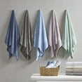 thumbnail image 4 of Madison Park Charcoal 6-Piece Bath Towel Sets, Cotton Absorbent Soft Designer, 4 of 7
