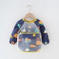 thumbnail image 4 of Mono para niños, impermeable, de manga larga, antiadherente, ropa de comer para bebés, delantal, babero de algodón para niños, 4 of 5